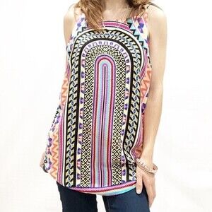RENEE C multicolor printed tank top sleeveless‎